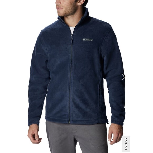 Columbia Other - Columbia Steens Mountain‎ 2.0 Full Zip Navy Blue Fleece Jacket Zip Mens Lg Tall